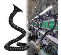 JLXJYS DIA 2in/2.9in Articulated Hose, 2.6/3.3/3.9/4.6/6.6/7.2/8.2ft Long Air Extractor Flexible Duct Collector Arm with Hood, for Laboratory Laser Engraver Soldering(Dia 5cm/2in,L 1.4m/4.6ft)