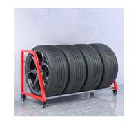 JLXJYS Rolling Car Tyre Storage Rack, Snow Winter Tires Organizer Holder/Can Hold 4 Hub, Trucks Tyre Stand for Garage Workshop Basement