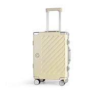 JLY 100% Polycarbonate Zipperless Luggage, Double TSA Locks Suitcase 20 inch Hardside 4 Spinner Wheels, Aluminium Alloy Handle, Flight Cabin Carry-on Travel Case.