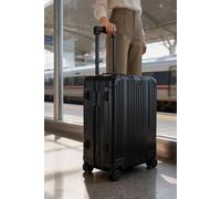 JLY 19 Inch Aluminum Alloy Carry-On with TSA Lock & Spinner Wheels in Black JLY Black