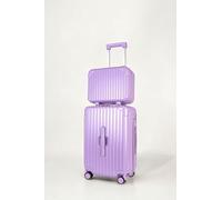 JLY 2-Piece Suitcase Set: Vanity Case & Cabin Case with TSA Lock (Mauve Lilac) in Lilac | Size: Large JLY Lilac Large