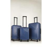 JLY 3 Piece Hard Shell Luggage Suitcase Set | 20'/24'/28' Suitcases in Dark Blue JLY Dark Blue