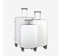 JLY 3-Piece Hardshell Luggage Set with TSA Lock & Spinner Wheels in Off-White | Size: 1 Pack JLY Off-White 1 Pack