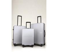 JLY 3-Piece Luggage Set, Lightweight ABS PC Shell, TSA Lock, 4 Wheels in White | Size: 3 Pack JLY White 3 Pack