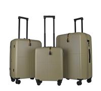 JLY 3pc Suitcase Set, TSA Locks, Spinner Wheels, Expandable, Olive Green
