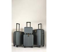 JLY 4 Pieces Premium Suitcase Set | Vanity + Cabin + Expandable Check-In in Dark Green | Size: 4 Pack JLY Dark Green 4 Pack