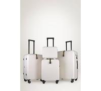 JLY 4 Pieces Premium Suitcase Set | Vanity + Cabin + Expandable Check-In in Off-White | Size: 4 Pack JLY Off-White 4 Pack