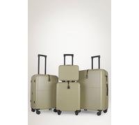 JLY 4 Pieces Premium Suitcase Set | Vanity + Cabin + Expandable Check-In in Olive | Size: 4 Pack JLY Olive 4 Pack