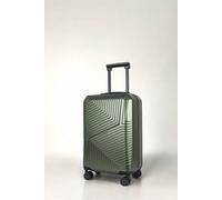 JLY Cabin Suitcase Small 20' Inch Hard Shell Hand Luggage - Lightweight, Durable with Built-in Cupholder, TSA Lock, Dual Spinner Wheels JLY Bottle Green Small