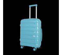 JLY Cabin Suitcase Small 20' Inch Hard Shell Hand Luggage (Surf Blue) - Lightweight & Durable, USB Charging Port, Secure TSA Lock, Dual Spinner JLY Dark Blue Small