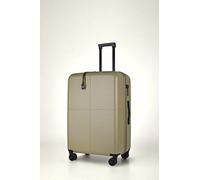 Premium Olive Green Large Suitcase, 100% German Covestro Polycarbonate, 4 Spinner Wheel Large Check-in Hard Shell Hand Luggage Suitcase, Superior Organisation TSA Security Lock Ultra-Quiet Wheels