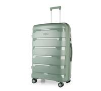 JLY Large Suitcase 28' Inch Hard Shell Check In Luggage (Surf Blue) - Lightweight & Durable, USB Charging Port, Secure TSA Lock, Dual Spinner Wheels JLY Bottle Green Large