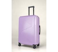 JLY Large Suitcase 28' Inch Hard Shell Checked Luggage - Lightweight, Durable with Built-in Cupholder, TSA Lock, Dual Spinner Wheels in Lilac JLY Lilac Large