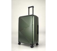 JLY Large Suitcase 28' Inch Hard Shell Checked Luggage - Lightweight, Durable with Built-in Cupholder, TSA Lock, Dual Spinner Wheels in Bottle Green JLY Bottle Green Large