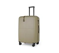 JLY Large Suitcase Expandable Hard Shell Luggage, Lightweight Check-in Spinner Case with TSA Lock, Covestro Polycarbonate, Silent Wheels, Waterproof Pockets - Olive Green