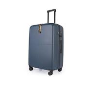 JLY Large Suitcase Expandable Hard Shell Luggage, Lightweight Check-in Spinner Case with TSA Lock, Covestro Polycarbonate, Silent Wheels, Waterproof Pockets - Aegean Blue