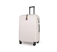 JLY Large Suitcase Expandable Hard Shell Luggage, Lightweight Check-in Spinner Case with TSA Lock, Covestro Polycarbonate, Silent Wheels, Waterproof Pockets - Alabaster White