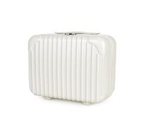 JLY Lightweight 3-Piece Luggage Set: Cabin, Medium & Large Suitcases with TSA Lock, Cupholder, Wet/Dry Divider, Durable PC+ABS Hard Shell (Ivory White, Vanity Case)