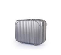 JLY Lightweight 3-Piece Luggage Set: Cabin, Medium & Large Suitcases with TSA Lock, Cupholder, Wet/Dry Divider, Durable PC+ABS Hard Shell (Metallic Silver, Vanity Case)