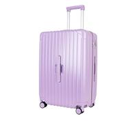 JLY Lightweight 3-Piece Luggage Set: Cabin, Medium & Large Suitcases with TSA Lock, Cupholder, Wet/Dry Divider, Durable PC+ABS Hard Shell (Mauve Lilac, M (66.5cm))