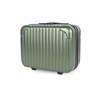 JLY Lightweight 3-Piece Luggage Set: Cabin, Medium & Large Suitcases with TSA Lock, Cupholder, Wet/Dry Divider, Durable PC+ABS Hard Shell (Hunter Green, Vanity Case)