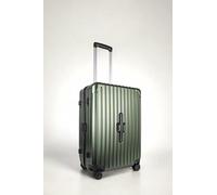 JLY Lightweight Hard Shell Suitcase with Cupholder & Waterproof Pocket in Dark Green | Size: Large JLY Dark Green Large
