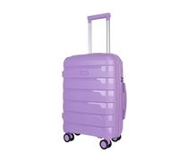 JLY Lightweight Polypropylene Luggage Set - 3 Sizes for Every Journey | Spinner Wheels, TSA Lock, Shock-Resistant Shell (Mauve Lilac, Small (55cm))