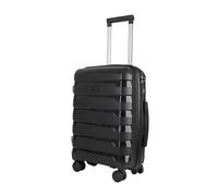 JLY Lightweight Polypropylene Luggage Set - 3 Sizes for Every Journey | Spinner Wheels, TSA Lock, Shock-Resistant Shell (Coal Black, Small (55cm))