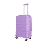 JLY Lightweight Polypropylene Luggage Set - 3 Sizes for Every Journey | Spinner Wheels, TSA Lock, Shock-Resistant Shell (Mauve Lilac, Medium (66.5cm))