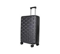 JLY Luggage Signature Suitcase, Hardshell Durable ABS+PC, Travel Case for Any Kinds of Trips, Zipper Closing with TSA Lock, with 4 Ultra-Quiet Spinner Wheels. (Dark Grey, M (69cm 62.7L)