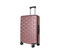 JLY Luggage Signature Suitcase, Hardshell Durable ABS+PC, Travel Case for Any Kinds of Trips, Zipper Closing with TSA Lock, with 4 Ultra-Quiet Spinner Wheels. (Rose Gold, M (69cm 62.7L)