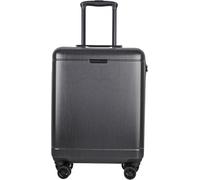 JLY Matte Metallic Black Suitcase - Premium100% German Bayer Polycarbonate Expandable Design Superior Organisation TSA Security Lock Ultra-Quiet Wheels (Metallic Black, Cabin (54.5cm))