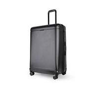 JLY Matte Metallic Black Suitcase - Premium100% German Bayer Polycarbonate Expandable Design Superior Organisation TSA Security Lock Ultra-Quiet Wheels (Metallic Black, Large (78cm))