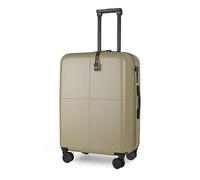 JLY Medium Check-in Suitcase, Spinner Wheels, Expandable, Olive Green