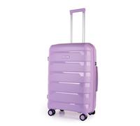 JLY Medium Suitcase 24' Inch Hard Shell Check In Luggage (Seafoam Green) - Lightweight & Durable, USB Charging Port, Secure TSA Lock, Dual Spinner JLY Lilac Medium
