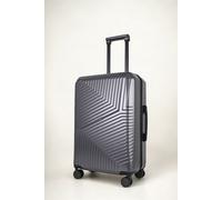 JLY Medium Suitcase 24' Inch Hard Shell Checked Luggage - Lightweight, Durable with Built-in Cupholder, TSA Lock, Dual Spinner Wheels in Dark Grey JLY Dark Grey Medium