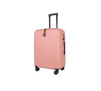 JLY Medium Suitcase Check in Expandable Hard Shell Luggage with 4 Spinner Wheels, TSA Lock, Covestro Polycarbonate, Wet/Dry Pockets, Lightweight Travel Bag - Blush Peach