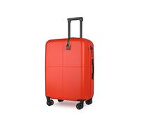 JLY Medium Suitcase Check in Expandable Hard Shell Luggage with 4 Spinner Wheels, TSA Lock, Covestro Polycarbonate, Wet/Dry Pockets, Lightweight Travel Bag - Burnt Orange