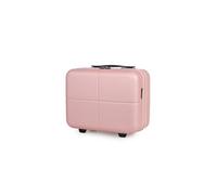 JLY Premium Black Suitcase Set 100% German Bayer Polycarbonate Superior Organisation TSA Security Lock Ultra-Quiet Wheels (1 Piece, Rose Pink, Vanity Case)