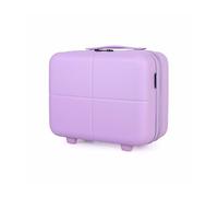 JLY Premium Hard Shell Makeup Travel Case - 100% Covestro Polycarbonate Cosmetic Case, Waterproof Interior, Lightweight & Durable, Ideal for Travel & Hand Luggage (Lavender Purple)