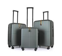 JLY Premium Hard Suitcase Set of 3 - 100% German Covestro Polycarbonate Luggage with 4 Spinner Wheels, TSA Lock, Superior Organisation - Small + Medium + Large - Trench Teal