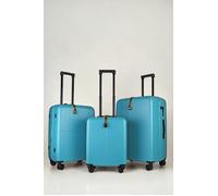 Premium Black Suitcase Set, 100% Bayer PC, TSA Lock, Ultra-Quiet Wheels (3 Pcs) JLY Blue 3 Pack