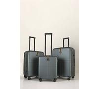 JLY Premium Suitcase Set, 100% Makrolon PC, 3PCS with Expandable Check-In in Dark Green | Size: 3 Pack JLY Dark Green 3 Pack
