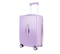 JLY Small Cabin Suitcase - Hard Shell Carry On Luggage with TSA Lock, Spinner Wheels, Cupholder & Waterproof Pocket (Mauve Lilac)