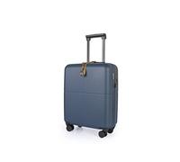 JLY Small Cabin Suitcase Lightweight Carry-On Luggage, Hard Shell 100% Covestro Polycarbonate, TSA Lock, Silent Wheels, Waterproof Pocket, Airline Approved Hand Luggage - Aegean Blue