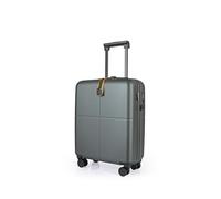 JLY Small Cabin Suitcase Lightweight Carry-On Luggage, Hard Shell 100% Covestro Polycarbonate, TSA Lock, Silent Wheels, Waterproof Pocket, Airline Approved Hand Luggage - Trench Teal