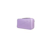 JLY Swirf Vanity Case for Travel - Mauve Lilac Compact Makeup Organiser with Strap, Hard Shell, 40×20×25cm
