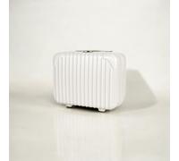 JLY Travel Makeup Vanity Case Lightweight Strap-on Toiletries Organiser in Off-White | Size: Large JLY Off-White Large