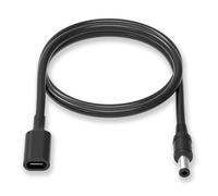 JLY USB Female Input to DC 5.5x2.1mm Power Charge Cable, USB C to Power Bank PD Cord for Webcam Router, IP Camera, Electric Toothbrush, LED Strip Light