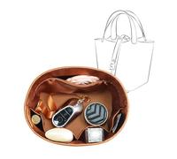 JLYZ Moon Fits for Picotin 22 Bag Insert, Premium Silk Purse Organizer Insert, Smooth Touch & Lightweight， Luxury Handbag Organizer with Gift Box Fits For Hermes(PC22,Gold)